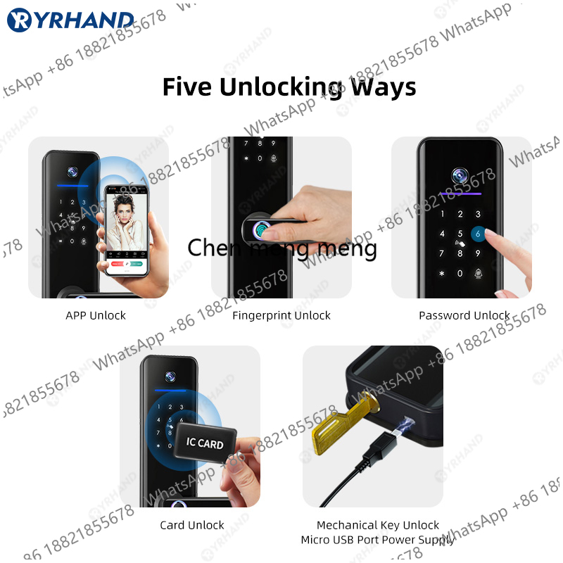 YRHAND Tuya Wifi Camera Video  - Smart Door Lock With Camera Intercom review and price