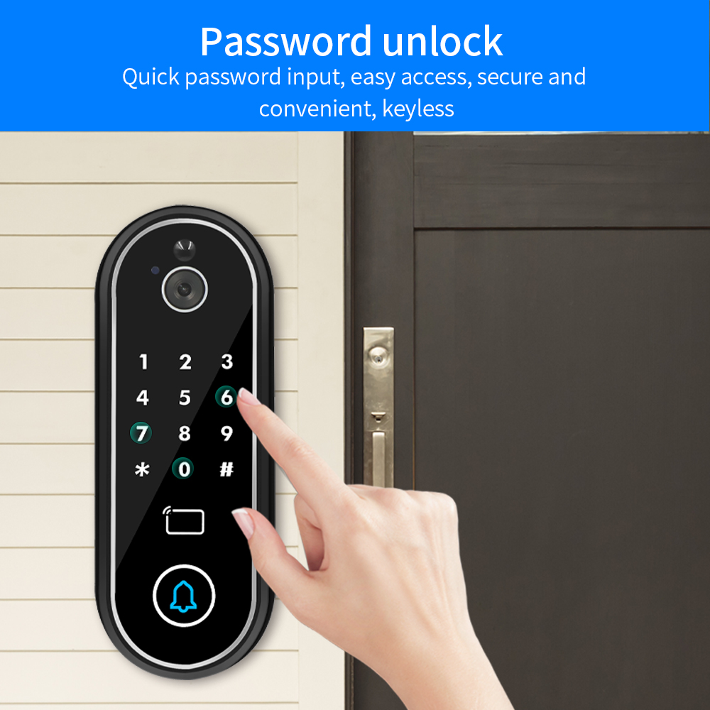 Suppot Tuya App Video Doorbell - Video Door Lock With Camera Peephole review and price