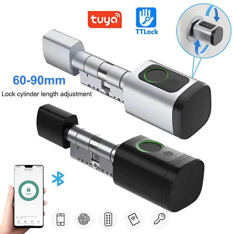 60-90mm Adjustable TT Lock/ Tu - Smart Door Lock Tuya App review and price