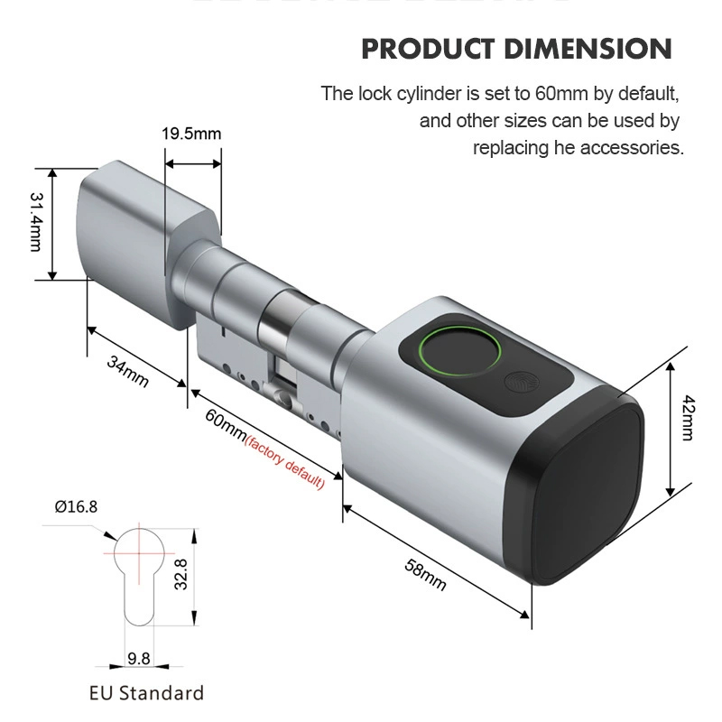 60-90mm Adjustable TT Lock/ Tu - Smart Door Lock Tuya App review and price