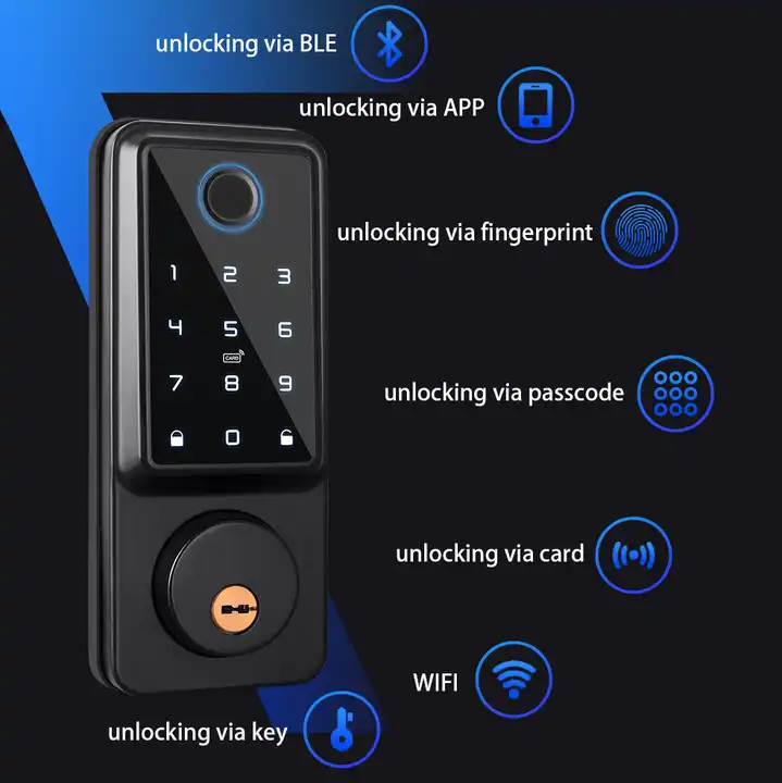 Automatic Deadbolt Tuya WiFi T - Smart Lock Deadbolt Keypad Bluetooth review and price