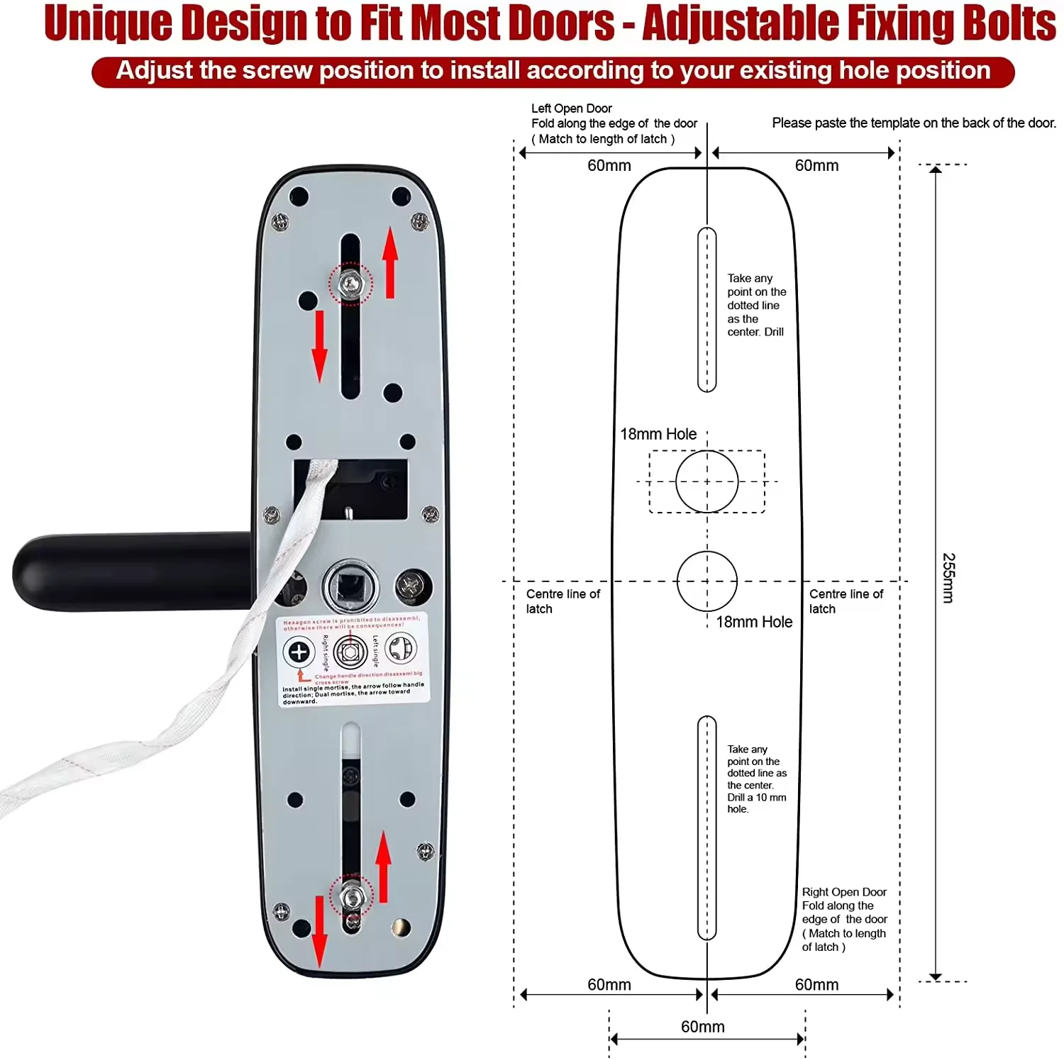 Smart Fingerprint Keyless Entr - Digital Door Lock Fingerprint Handle review and price