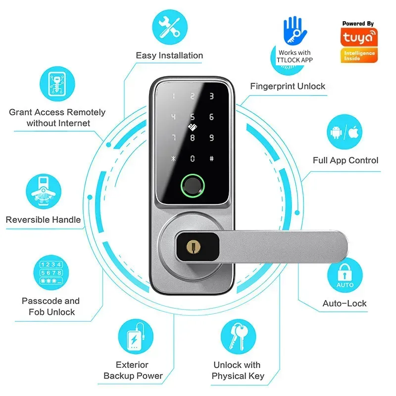 TTLock Bluetooth Deadbolt Lock - Smart Lock Deadbolt Keypad Bluetooth review and price
