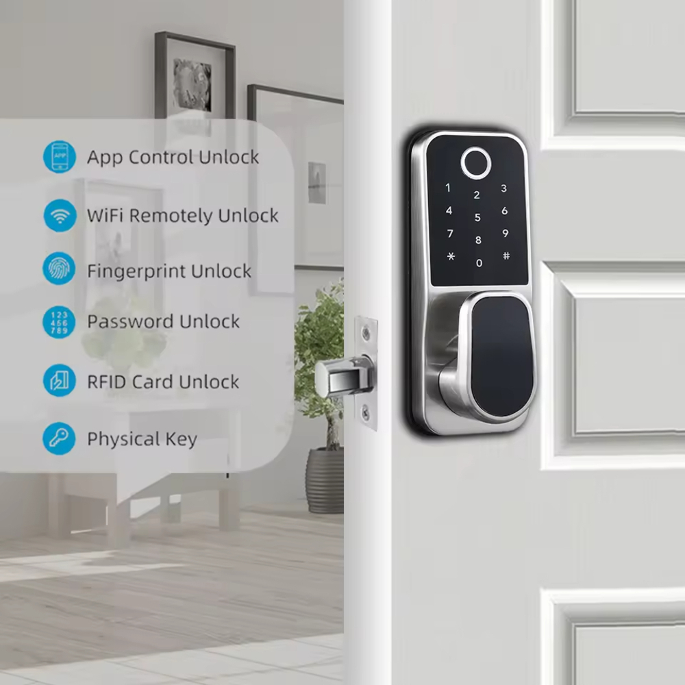 Home Security Remote Control W - Digital Door Lock Fingerprint Handle review and price
