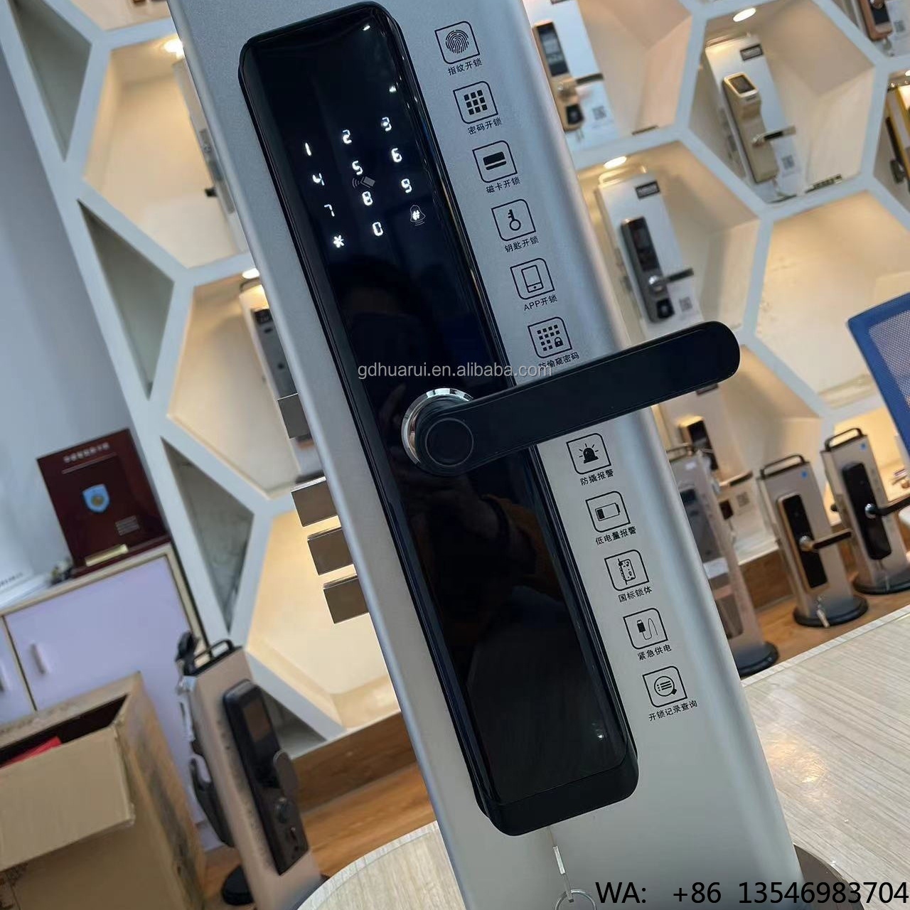 WiFi TTlock App Biometric Fing - Digital Door Lock Fingerprint Handle review and price