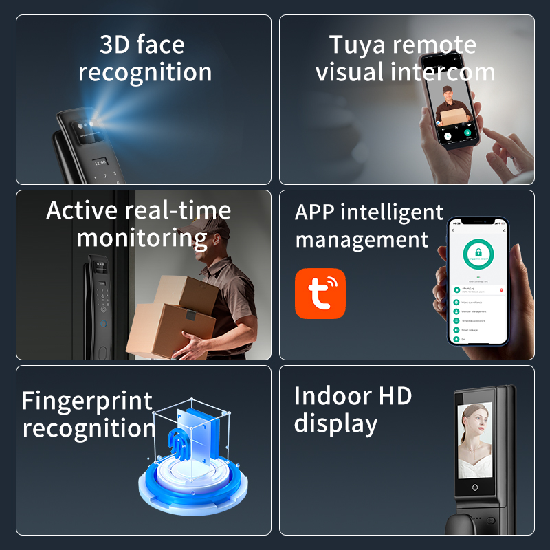 Face Recognition Smart Lock Tu - Smart Door Lock With Camera Intercom review and price