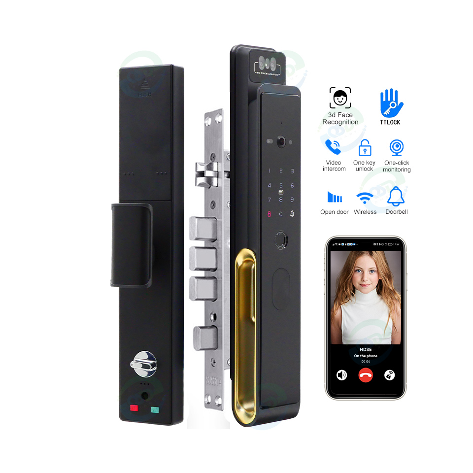 WiFi Video Intercom Face Door  - Smart Door Lock With Camera Intercom review and price