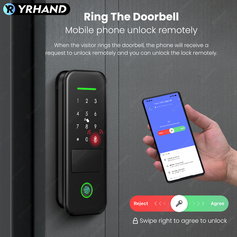 Tuya Smart Lock Cerradura Inte - Smart Rim Lock Wifi Fingerprint review and price