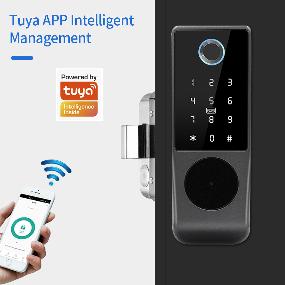 Support Tuya AppFingerprint Sm - Smart Rim Lock Wifi Fingerprint review and price