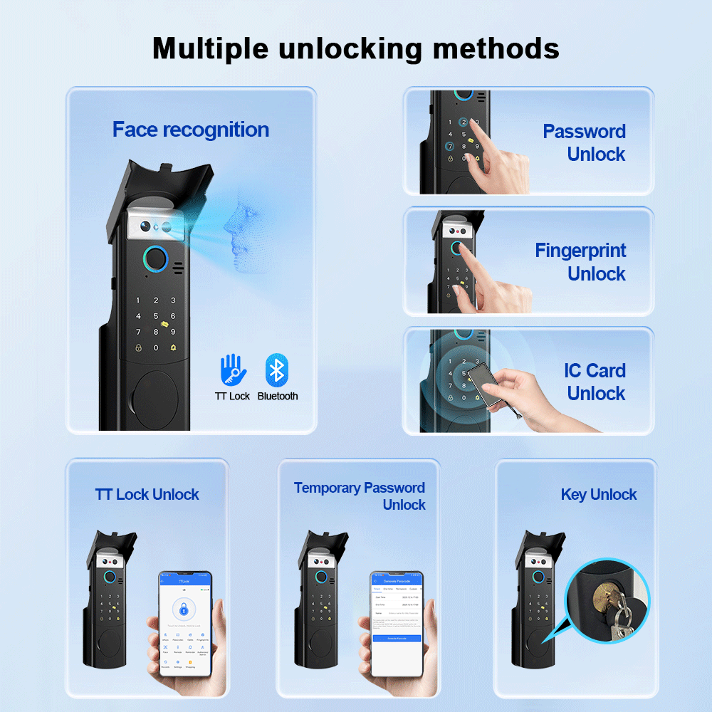 RAYKUBE V6/V8 Waterproof TT Lo - Face Recognition Door Lock review and price