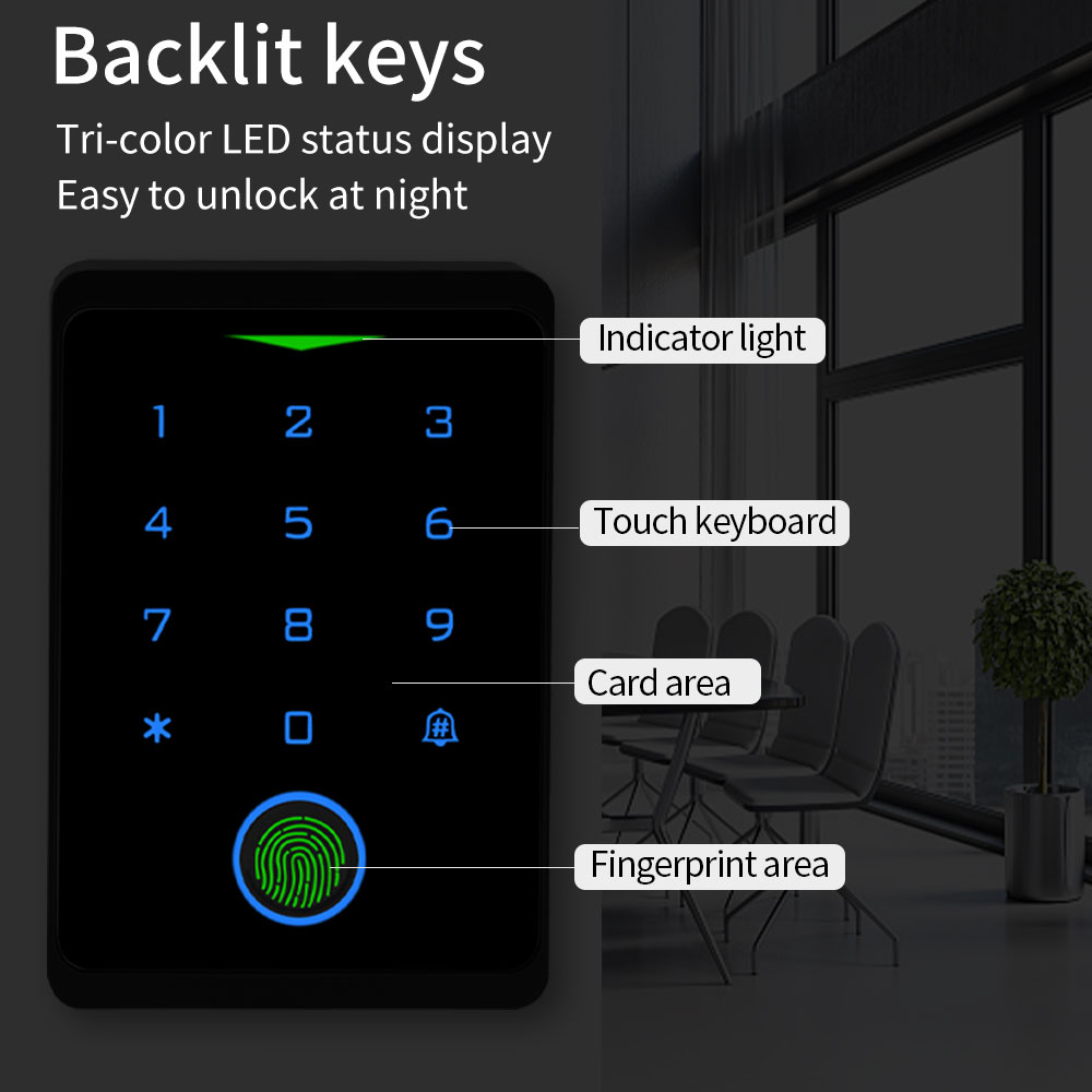 Tuya APP Door Lock IP66 Waterp - Fingerprint Padlock Weatherproof review and price