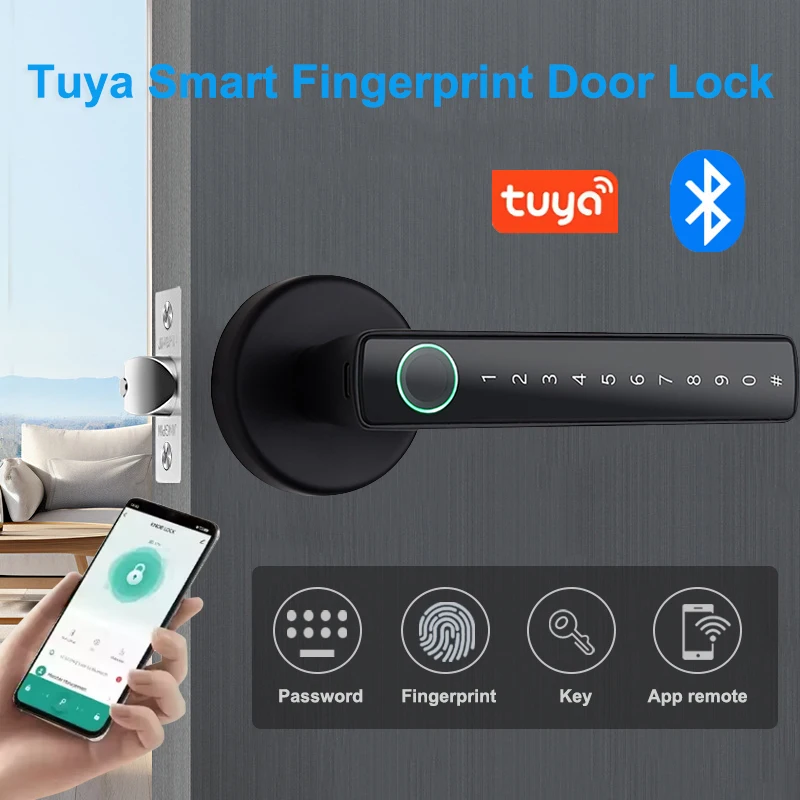 Tuya Smart Fingerprint Lock Fi - Smart Lock Zigbee Gateway review and price