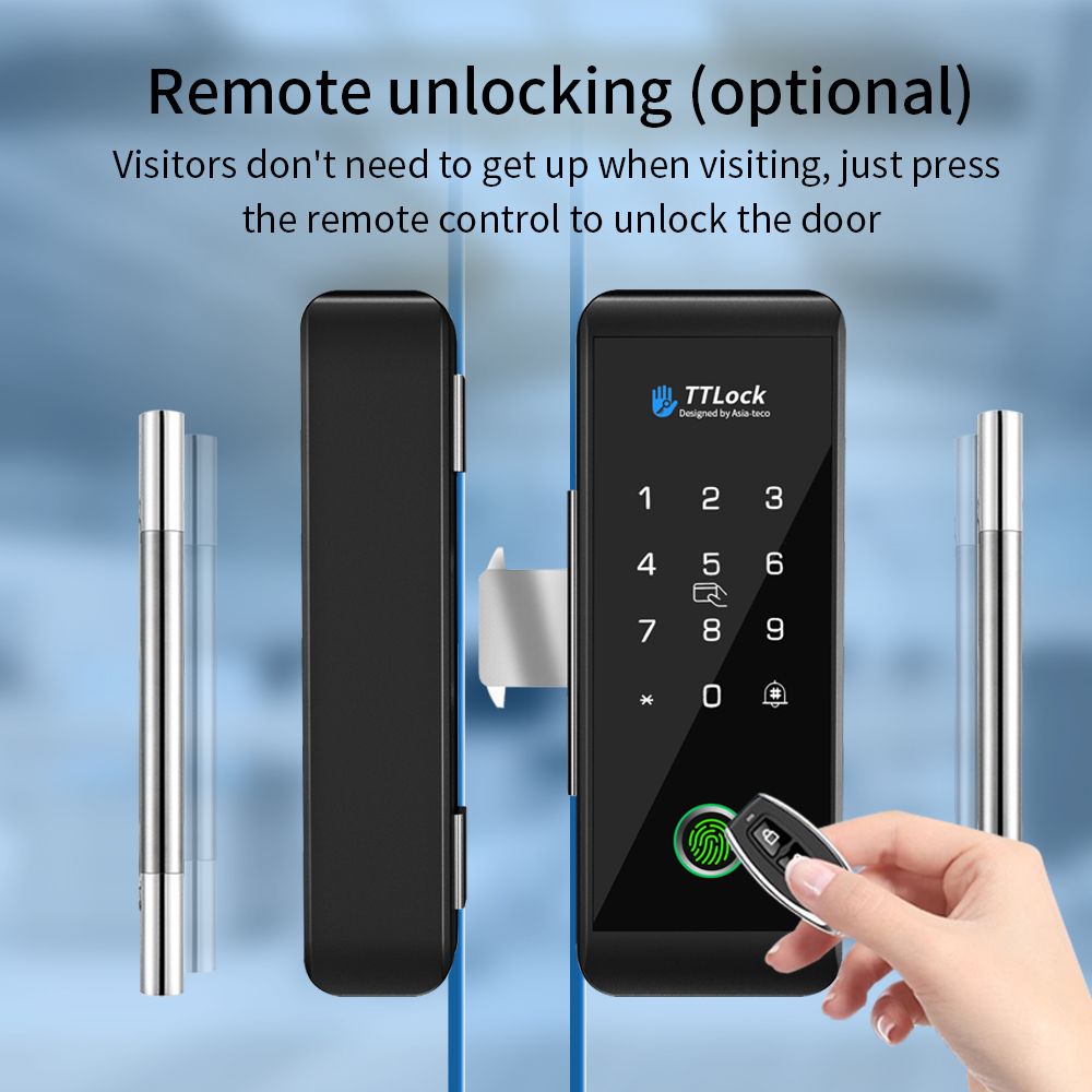 TTLOCK Smart Glass Lock Finger - Smart Door Lock Fingerprint Wifi review and price