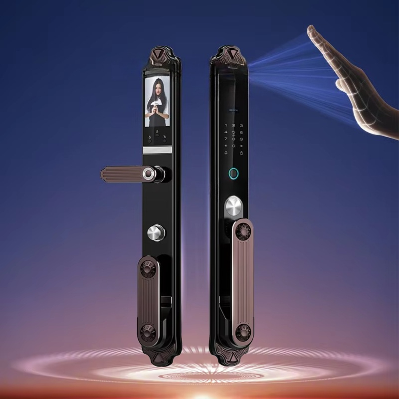 Villa Double Door Smart Door L - Smart Door Lock 3D Face Palm Vein review and price