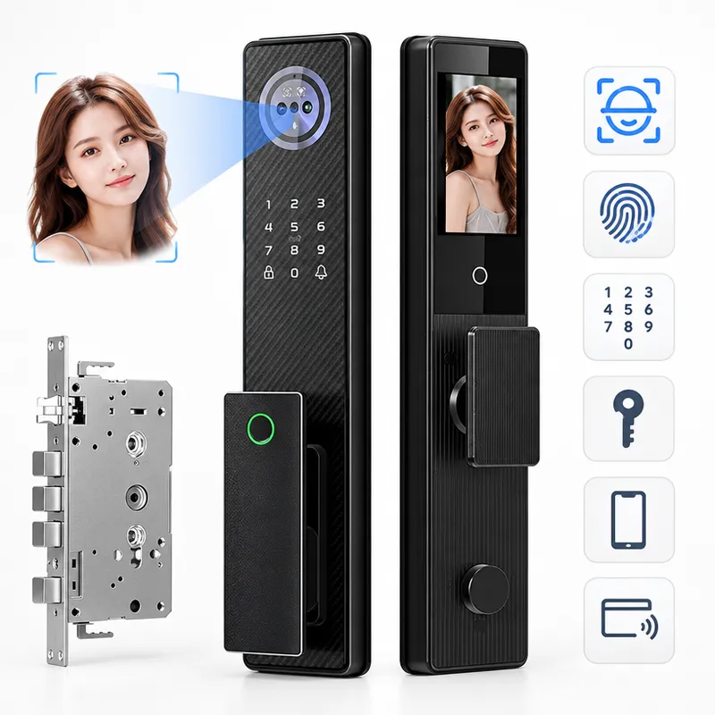 Fingerprint Aluminum Smart Doo - Smart Door Lock 3D Face Palm Vein review and price