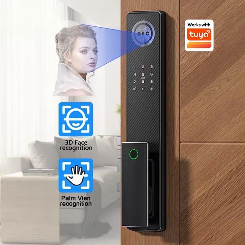 Fingerprint Aluminum Smart Doo - Smart Door Lock 3D Face Palm Vein review and price