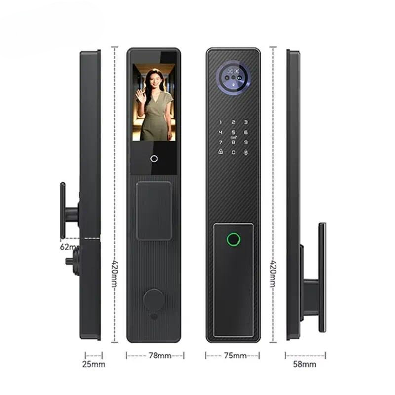 Fingerprint Aluminum Smart Doo - Smart Door Lock 3D Face Palm Vein review and price