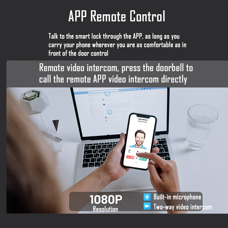 Wifi Tuya APP Face Recognition - Video Door Lock With Camera Peephole review and price