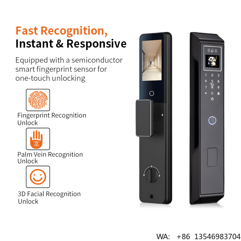 AI Voice Smart Door Lock with  - Smart Door Lock 3D Face Palm Vein review and price