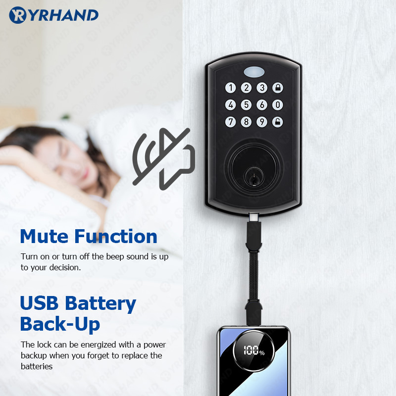 YRHAND Security Fechadura Elet - Smart Lock Deadbolt Keypad Bluetooth review and price