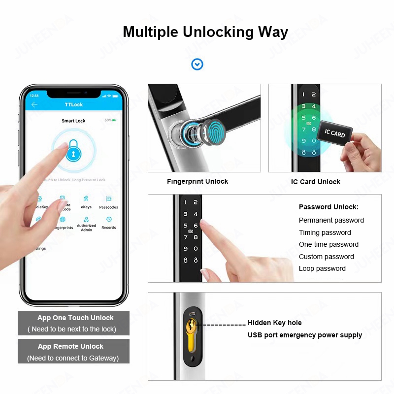 TTLock App Smart Aluminum Door - Fingerprint Padlock Weatherproof review and price