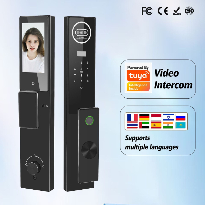 Tuya Password Facial Recogniti - Video Door Lock With Camera Peephole review and price