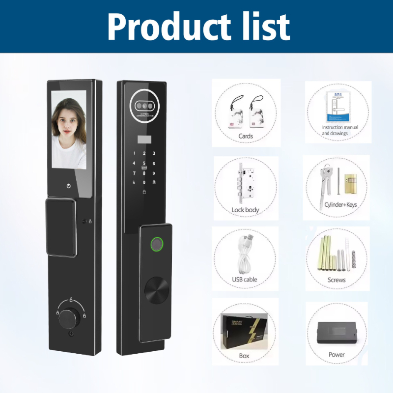 Tuya Password Facial Recogniti - Video Door Lock With Camera Peephole review and price