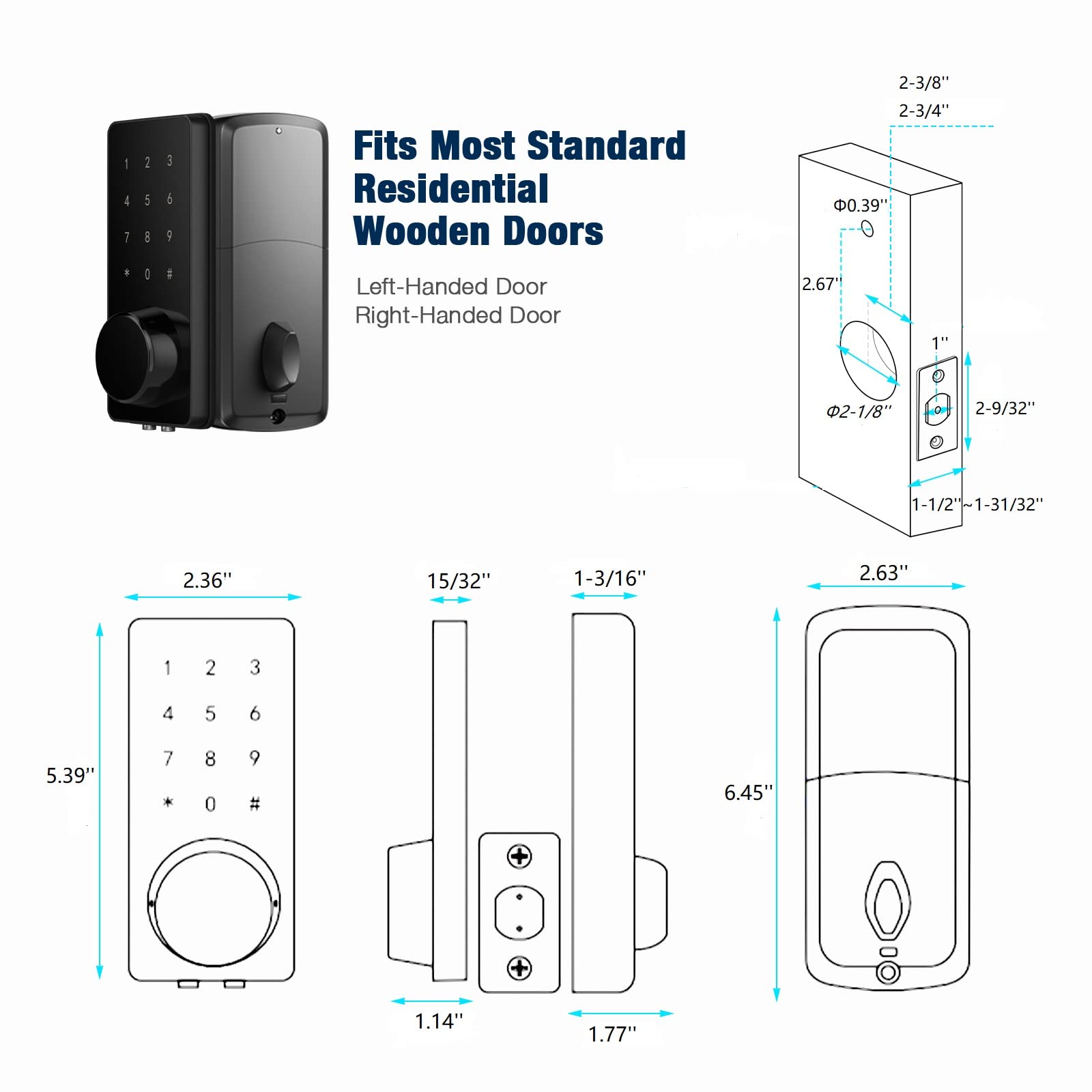 TTlock APP Smart Lock Keyless  - Smart Lock Deadbolt Keypad Bluetooth review and price
