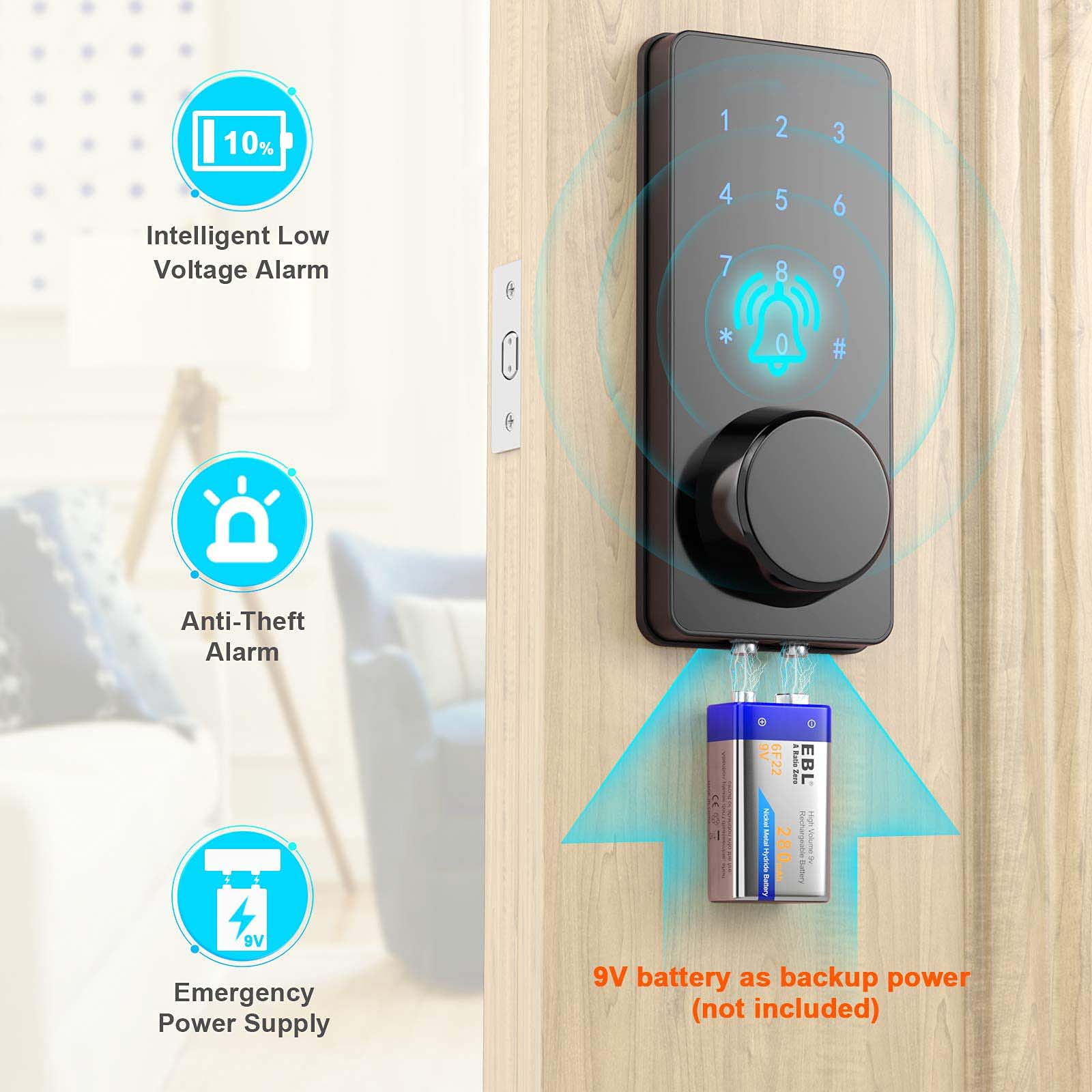 TTlock APP Smart Lock Keyless  - Smart Lock Deadbolt Keypad Bluetooth review and price