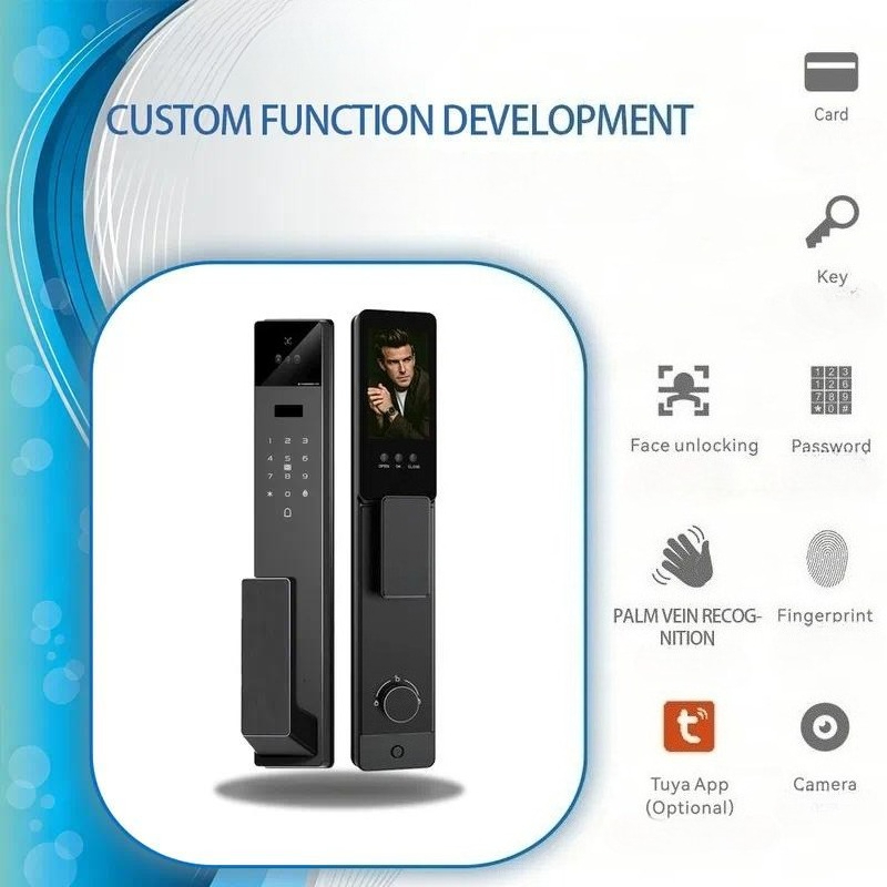 Tuya Smart Door Lock 3D Video  - Video Door Lock With Camera Peephole review and price