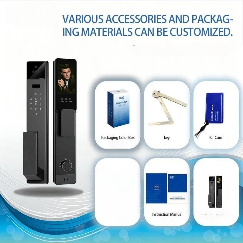 Tuya Smart Door Lock 3D Video  - Video Door Lock With Camera Peephole review and price