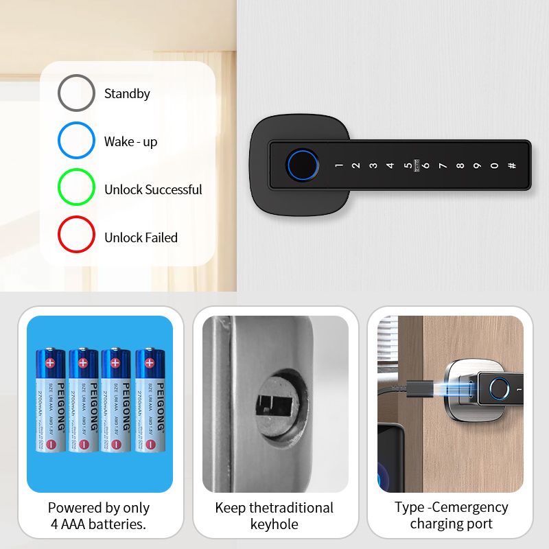 Tuya Bluetooth Fingerprint Sma - Smart Lock Deadbolt Keypad Bluetooth review and price