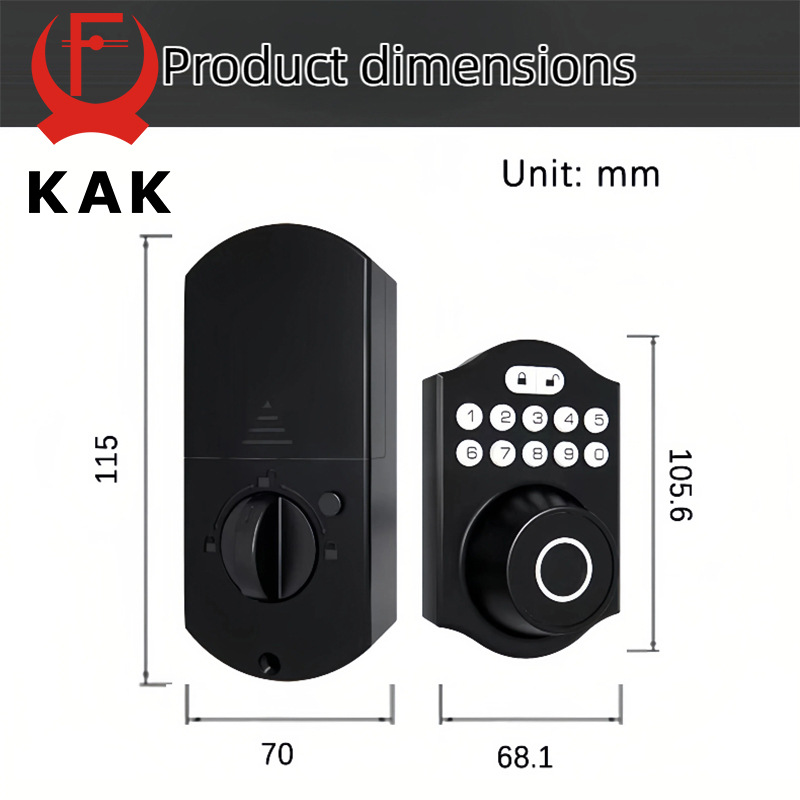 KAK American Style Smart Deadb - Smart Lock Deadbolt Keypad Bluetooth review and price